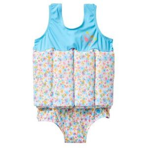 Splash About Floral Baby Girl Swimsuit, Toddler Swimsuit, infant Swimsuit Splash